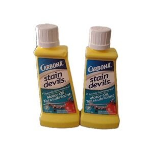 Lot Of 2 Carbona Stain Devils Formula 7 Stain Remover Motor Oil, Tar, Lubricants